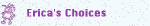 Erica's Choices button